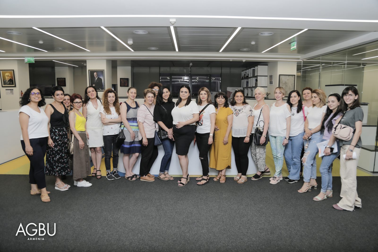 A group women entrepreneurs smiling at the camera.