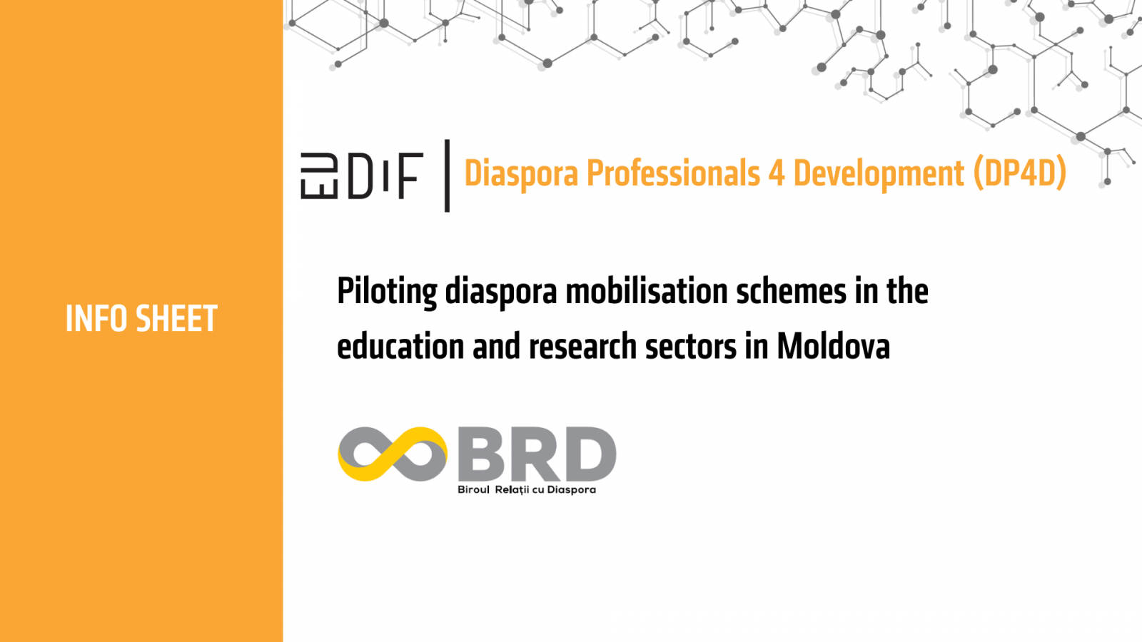 Infosheet cover DP4D Moldova
