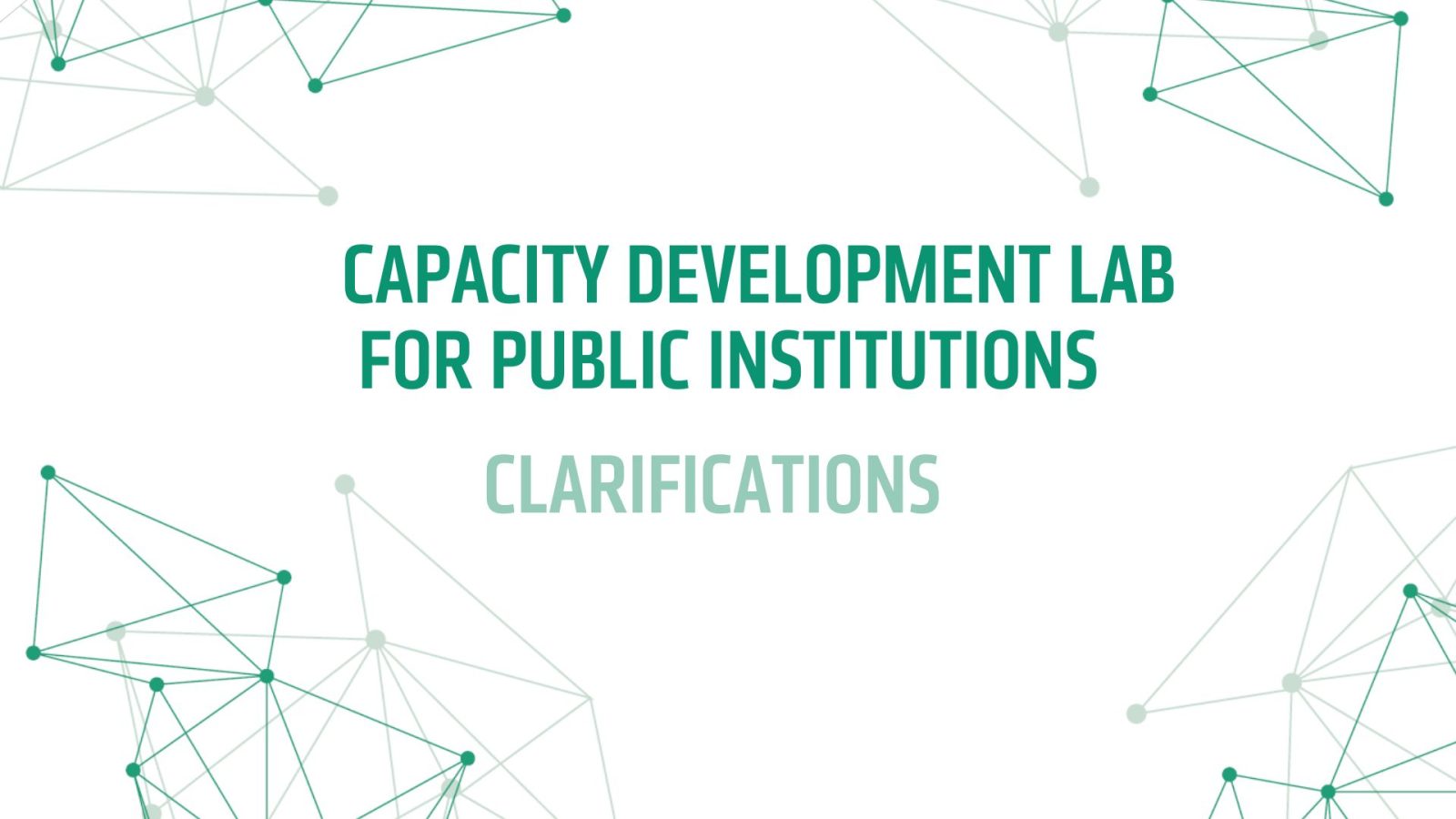 CDL call clarifications